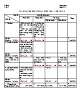 Ma trận đề kiểm tra 1 tiết môn Số học 6  Chương I